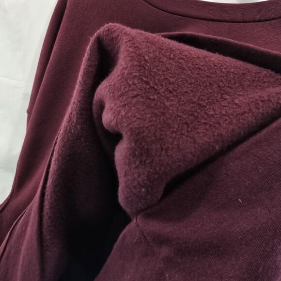 We Wore What Sweatshirt Womens XXL 2X Maroon Red Cotton Crew Neck Weworewhat - Picture 8 of 12